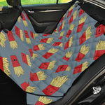 Cute French Fries Pattern Print Pet Car Back Seat Cover