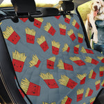 Cute French Fries Pattern Print Pet Car Back Seat Cover