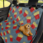 Cute French Fries Pattern Print Pet Car Back Seat Cover