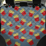 Cute French Fries Pattern Print Pet Car Back Seat Cover