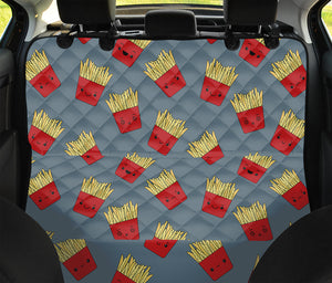 Cute French Fries Pattern Print Pet Car Back Seat Cover