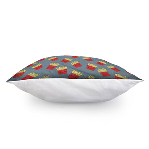 Cute French Fries Pattern Print Pillow Cover