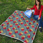 Cute French Fries Pattern Print Quilt