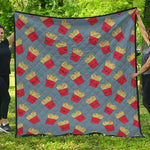 Cute French Fries Pattern Print Quilt