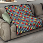Cute French Fries Pattern Print Quilt
