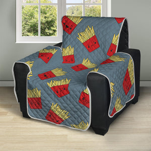 Cute French Fries Pattern Print Recliner Protector