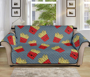 Cute French Fries Pattern Print Sofa Protector