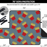 Cute French Fries Pattern Print Sofa Protector