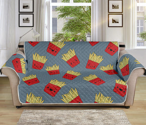 Cute French Fries Pattern Print Sofa Protector