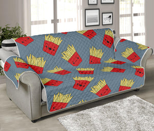 Cute French Fries Pattern Print Sofa Protector