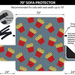 Cute French Fries Pattern Print Sofa Protector