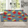 Cute French Fries Pattern Print Sofa Slipcover