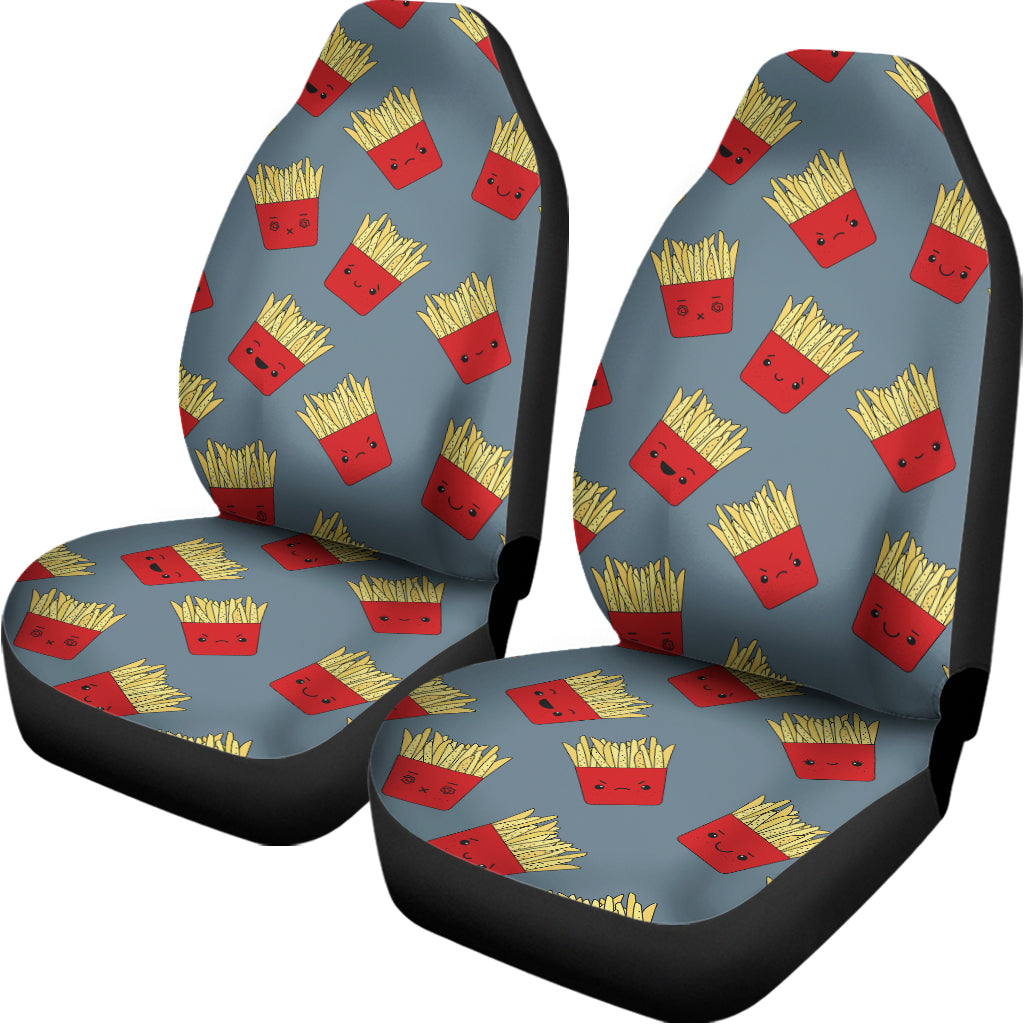 Cute French Fries Pattern Print Universal Fit Car Seat Covers