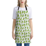 Cute Frog Pattern Print Apron