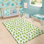 Cute Frog Pattern Print Area Rug