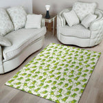Cute Frog Pattern Print Area Rug
