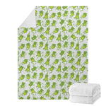 Cute Frog Pattern Print Blanket