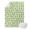 Cute Frog Pattern Print Blanket