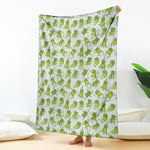 Cute Frog Pattern Print Blanket