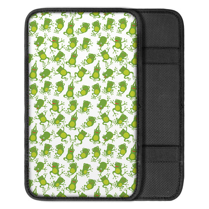 Cute Frog Pattern Print Car Center Console Cover