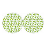 Cute Frog Pattern Print Car Coasters