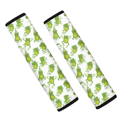 Cute Frog Pattern Print Car Seat Belt Covers