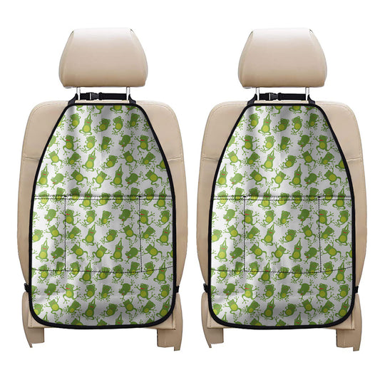Cute Frog Pattern Print Car Seat Organizers