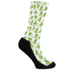 Cute Frog Pattern Print Crew Socks