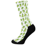 Cute Frog Pattern Print Crew Socks