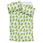Cute Frog Pattern Print Duvet Cover Bedding Set