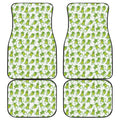 Cute Frog Pattern Print Front and Back Car Floor Mats
