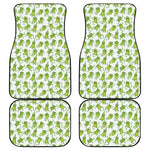 Cute Frog Pattern Print Front and Back Car Floor Mats