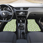 Cute Frog Pattern Print Front and Back Car Floor Mats
