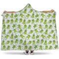 Cute Frog Pattern Print Hooded Blanket