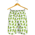 Cute Frog Pattern Print Men's Shorts
