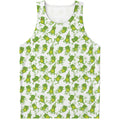 Cute Frog Pattern Print Men's Tank Top