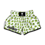Cute Frog Pattern Print Muay Thai Boxing Shorts