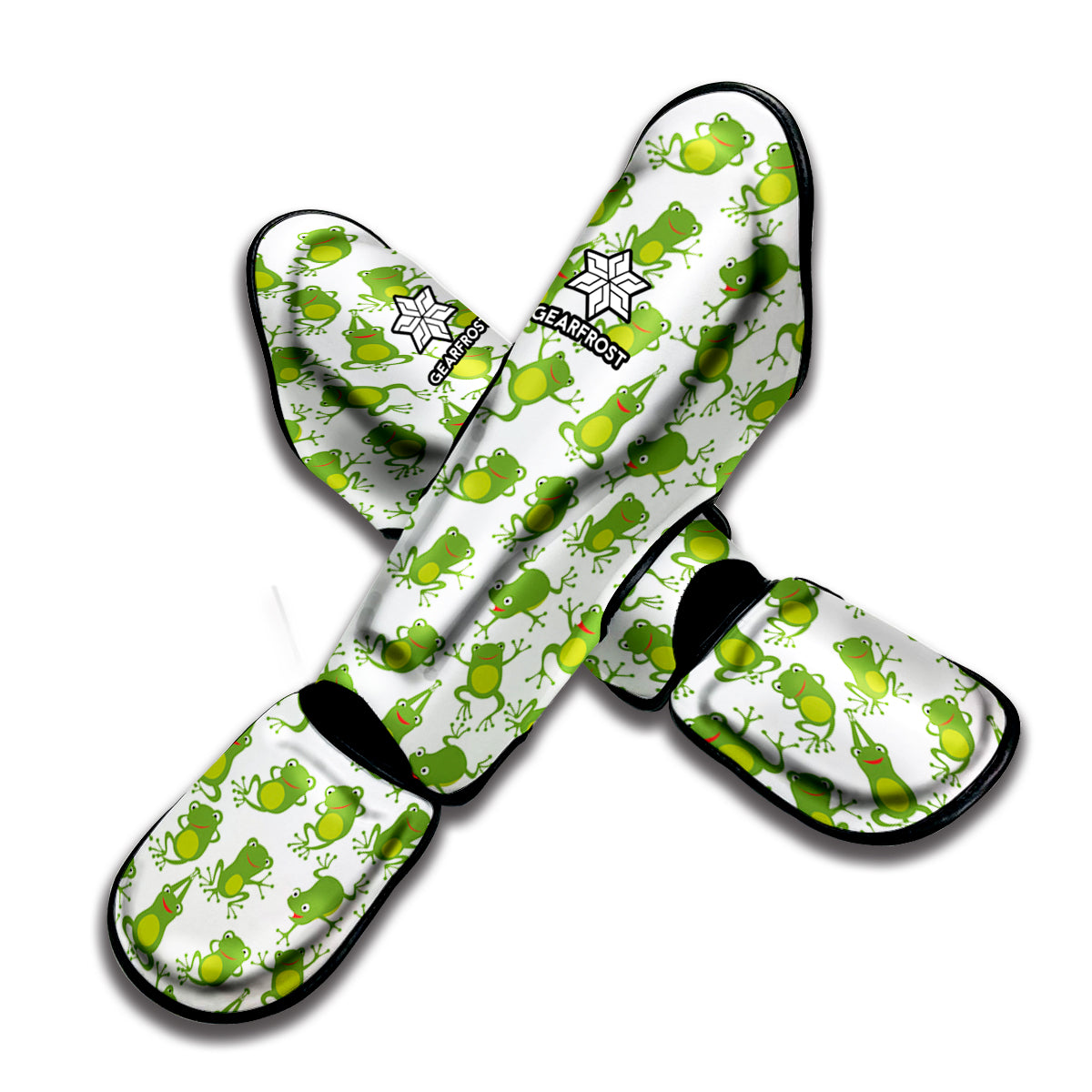 Cute Frog Pattern Print Muay Thai Shin Guard
