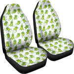 Cute Frog Pattern Print Universal Fit Car Seat Covers
