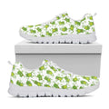 Cute Frog Pattern Print White Running Shoes