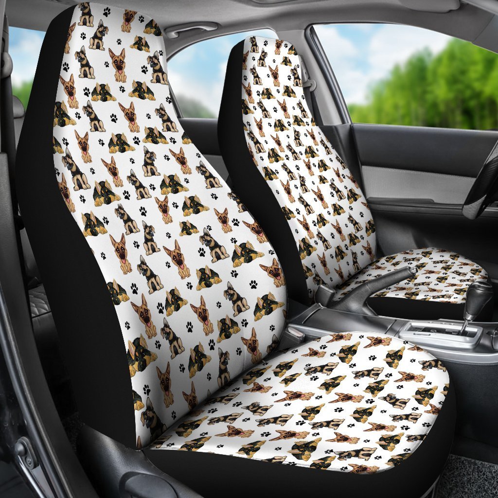 Cute German Shepherd Universal Fit Car Seat Covers GearFrost