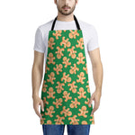 Cute Gingerbread Man Pattern Print Apron