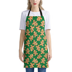 Cute Gingerbread Man Pattern Print Apron