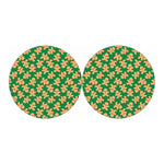Cute Gingerbread Man Pattern Print Car Coasters