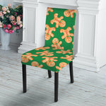 Cute Gingerbread Man Pattern Print Dining Chair Slipcover