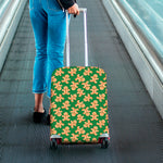 Cute Gingerbread Man Pattern Print Luggage Cover
