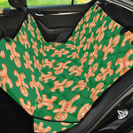 Cute Gingerbread Man Pattern Print Pet Car Back Seat Cover