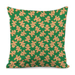 Cute Gingerbread Man Pattern Print Pillow Cover