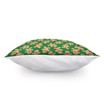 Cute Gingerbread Man Pattern Print Pillow Cover