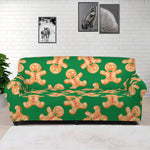 Cute Gingerbread Man Pattern Print Sofa Cover